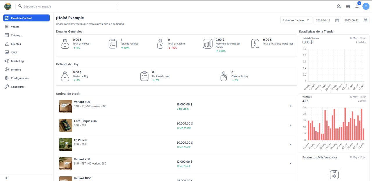 Dashboard Administrativo