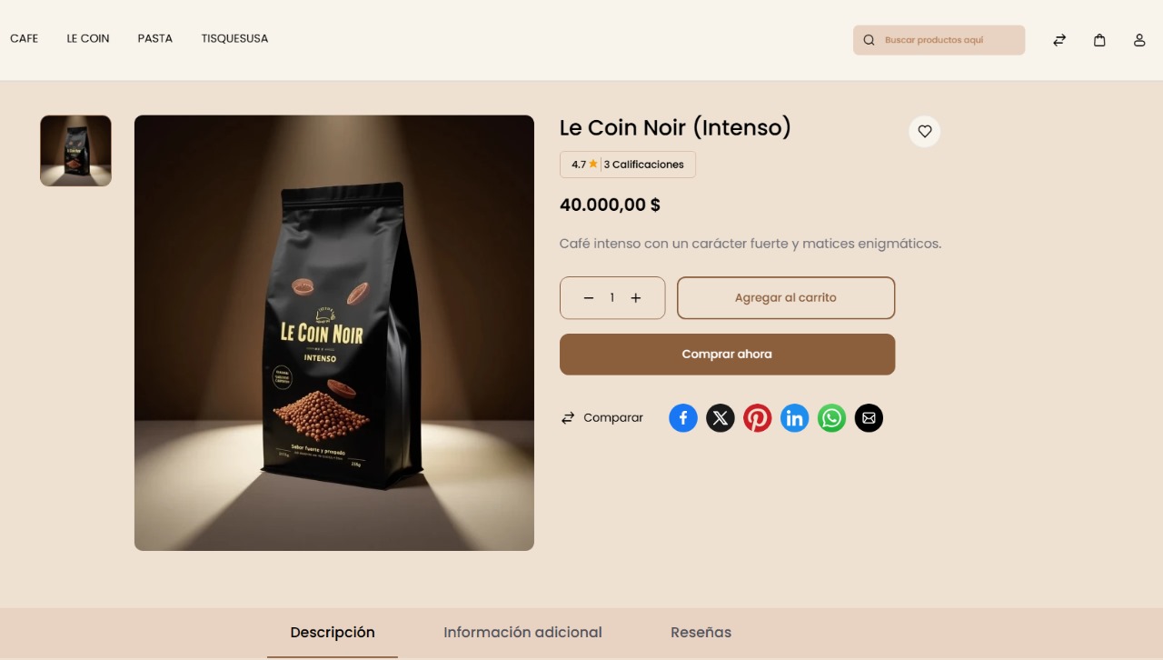 E-commerce Café De Lomas Group