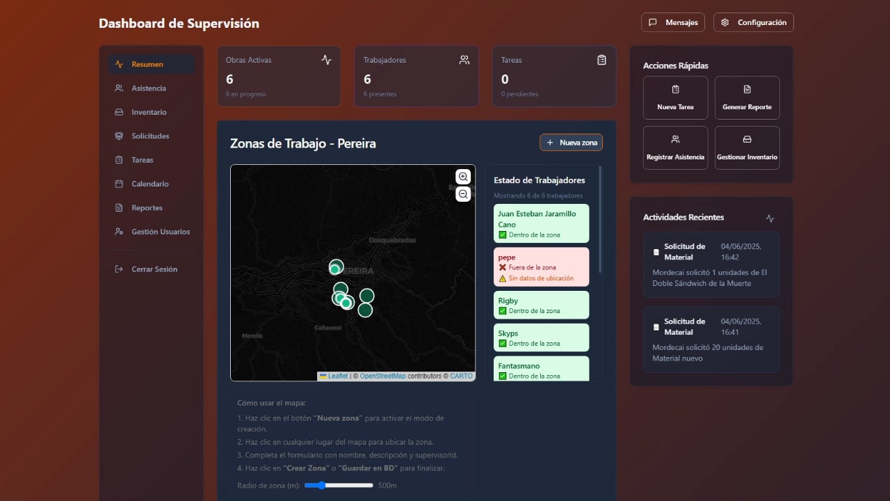 Sistema de Gestión de Obras